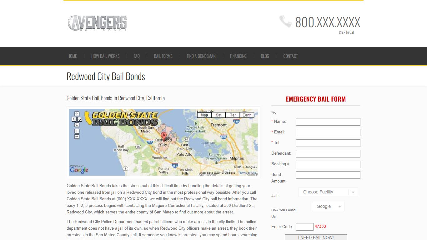 Redwood City Bail Bonds | Bail Bond in Redwood City California